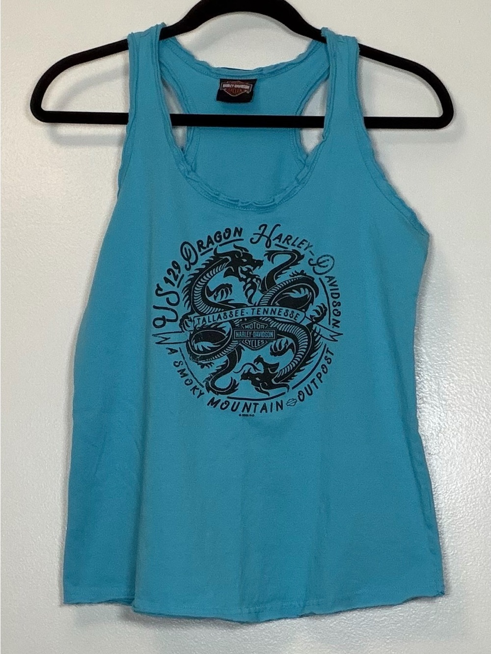 Harley-Davidson Women's Turquoise Graphic Tank Top